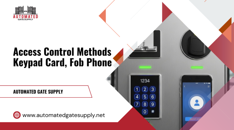 Access Control Methods Keypad Card Fob Phone